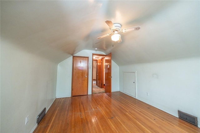 246 Maple Dr, Monroeville, PA 15146 - bonus room with hardwood / wood-style flooring, vaulted ceiling, and ceiling fan
