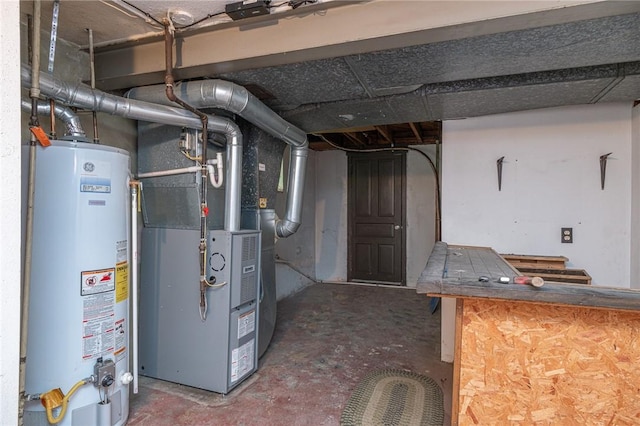 246 Maple Dr, Monroeville, PA 15146 - unfinished below grade area with water heater and heating unit