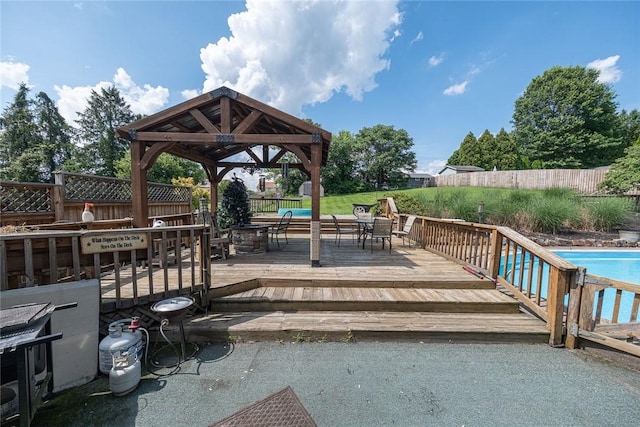 315 Pennsylvania Ave, Plum Boro, PA 15147 - wooden deck featuring a gazebo and a fenced backyard