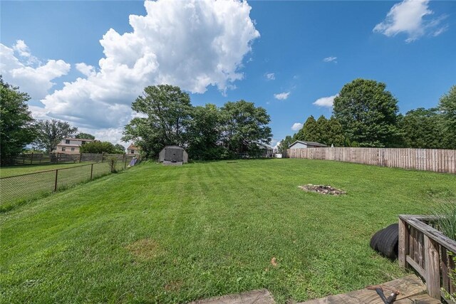 315 Pennsylvania Ave, Plum Boro, PA 15147 - fenced backyard with a shed
