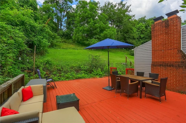 866 Connolly Ave, South Park, PA 15236 - deck featuring outdoor dining space and outdoor lounge area