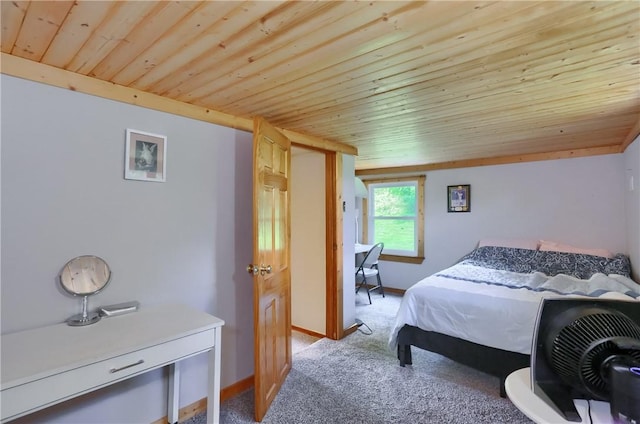 866 Connolly Ave, South Park, PA 15236 - bedroom featuring wooden ceiling and light colored carpet