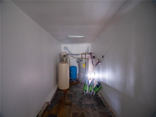 1276 Glades Pike, Somerset, PA 15501 - hall featuring electric water heater and baseboards