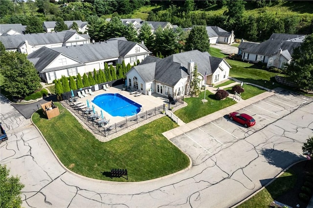 1901 Golf Course Dr, South Strabane, PA 15301 - aerial perspective of suburban area featuring a pool