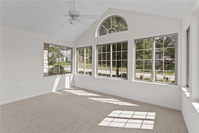 1901 Golf Course Dr, South Strabane, PA 15301 - unfurnished sunroom with lofted ceiling and plenty of natural light