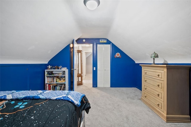 235 Ruth St, Plum Boro, PA 15239 - carpeted bedroom featuring lofted ceiling