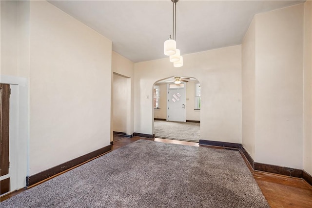 2959 Churchview Ave, Baldwin Boro, PA 15227 - spare room featuring arched walkways and baseboards