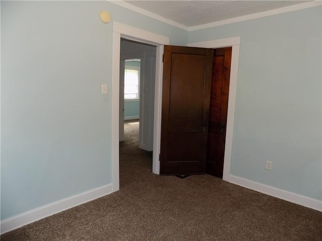 437 Green St, Munhall, PA 15120 - unfurnished bedroom featuring carpet flooring and crown molding