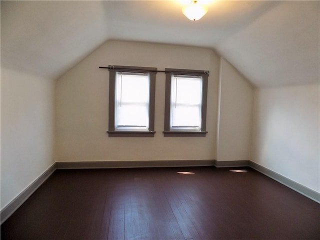 437 Green St, Munhall, PA 15120 - bonus room featuring vaulted ceiling and dark wood-type flooring