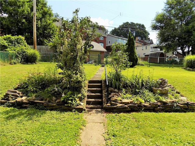 437 Green St, Munhall, PA 15120 - view of yard with stairway