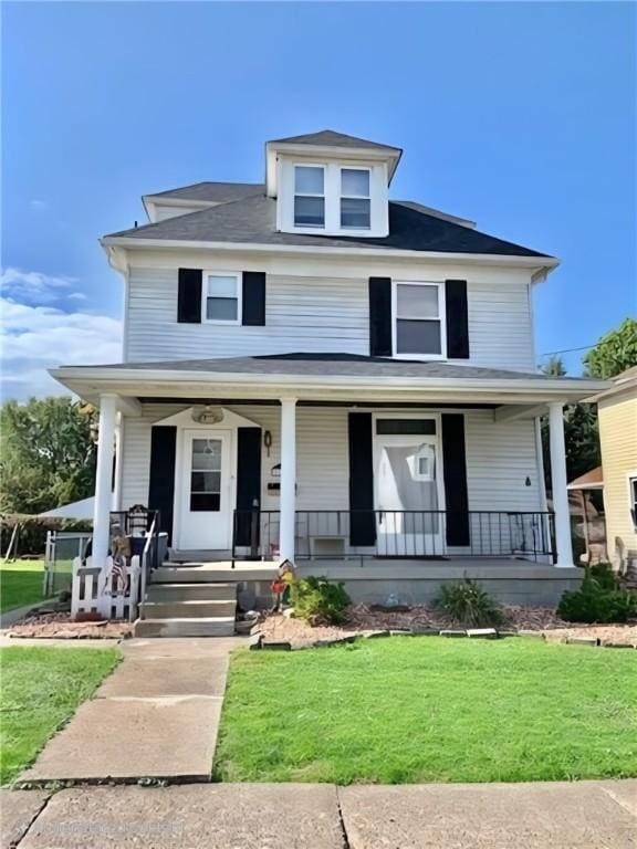 1117 Idaho Ave, Harrison Twp, PA 15065 - traditional style home with covered porch and a front lawn
