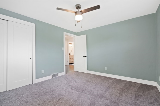 300 Jacks Run Rd, Ross Twp, PA 15202 - unfurnished bedroom with carpet, a closet, and ceiling fan