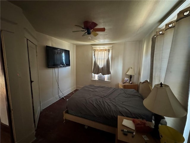 1413 Summit Ave, Monessen, PA 15062 - bedroom with baseboards and a ceiling fan