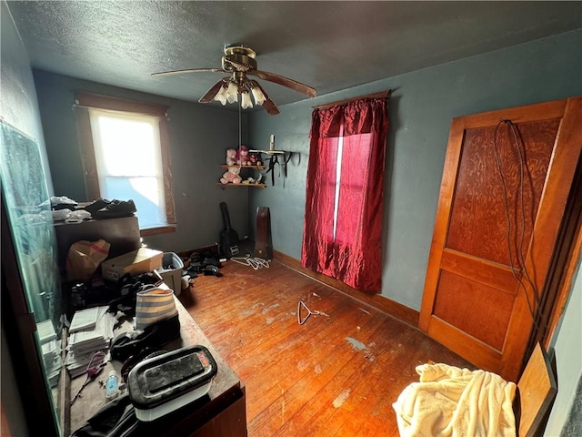 1413 Summit Ave, Monessen, PA 15062 - bedroom featuring hardwood / wood-style flooring and a ceiling fan