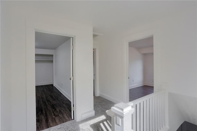 1311 Irwin St, Aliquippa, PA 15001 - corridor with wood finished floors and an upstairs landing