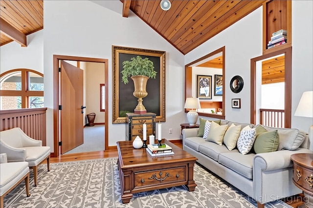 204 S Links Ave, Twp Of But Nw, PA 16001 - living room featuring wood ceiling and light wood-style flooring