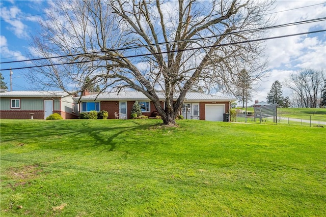 708 Washington St, Bentleyville, PA 15314 - view of yard featuring a garage