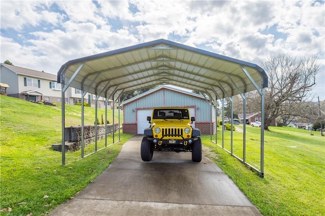 708 Washington St, Bentleyville, PA 15314 - view of vehicle parking with a detached garage