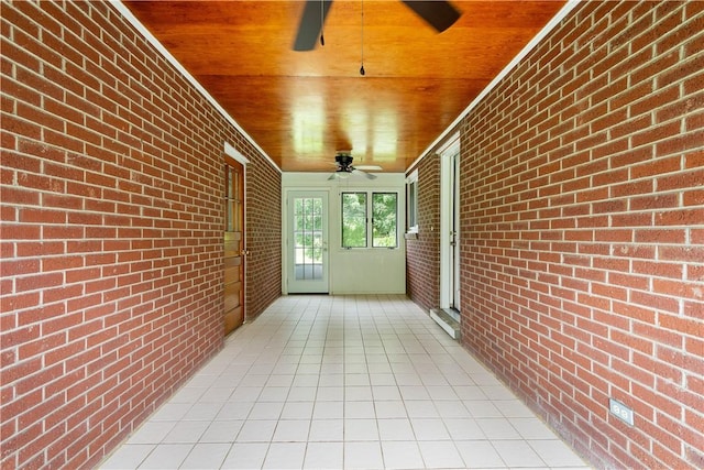 708 Washington St, Bentleyville, PA 15314 - view of patio with ceiling fan