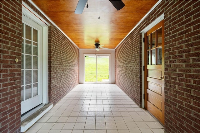 708 Washington St, Bentleyville, PA 15314 - view of patio / terrace featuring ceiling fan