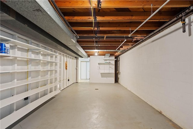 708 Washington St, Bentleyville, PA 15314 - below grade area featuring concrete block wall