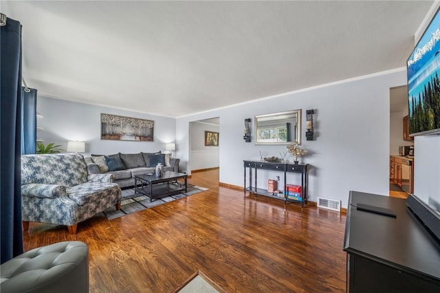 249 Laurie Dr, Penn Hills, PA 15235 - living area with wood finished floors and ornamental molding