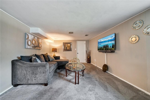 249 Laurie Dr, Penn Hills, PA 15235 - carpeted living room with baseboards