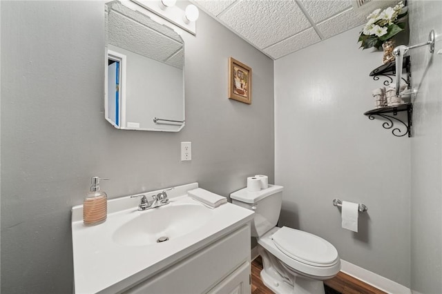 249 Laurie Dr, Penn Hills, PA 15235 - half bath with vanity and wood finished floors