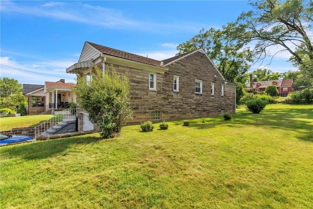 200 Champa St, Penn Hills, PA 15235 - view of home's exterior with a yard