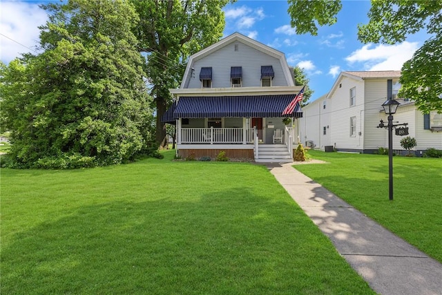 488 Buffalo St, Beaver, PA 15009 - dutch colonial with a gambrel roof, covered porch, and a front lawn