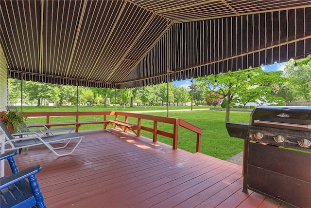 488 Buffalo St, Beaver, PA 15009 - wooden terrace featuring grilling area and a lawn
