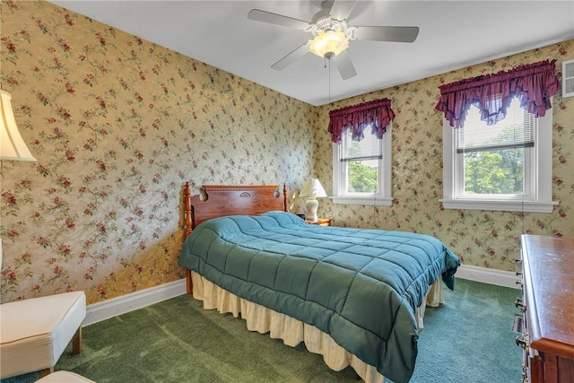 488 Buffalo St, Beaver, PA 15009 - carpeted bedroom with baseboards and ceiling fan