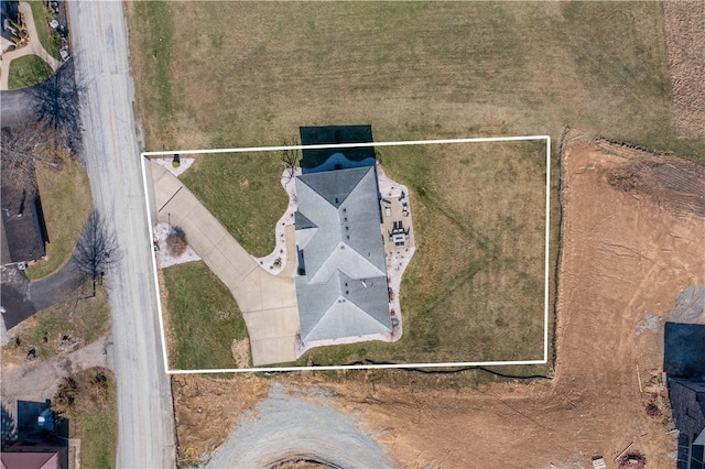 138 Crossridge Rd, Fallowfield, PA 15022 - aerial view of property and surrounding area with property boundaries highlighted
