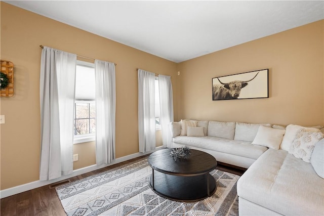 138 Crossridge Rd, Fallowfield, PA 15022 - living area with baseboards and wood finished floors