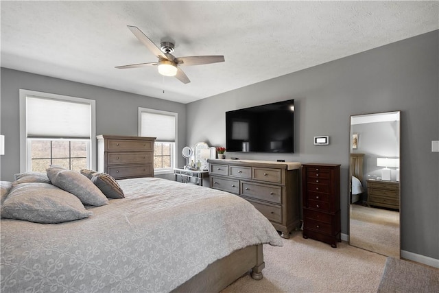 138 Crossridge Rd, Fallowfield, PA 15022 - bedroom featuring light colored carpet and a ceiling fan