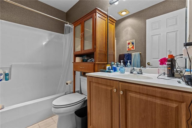 302 Malcolm Ct, Monroeville, PA 15146 - full bath featuring vanity, tile patterned floors, and shower / tub combo