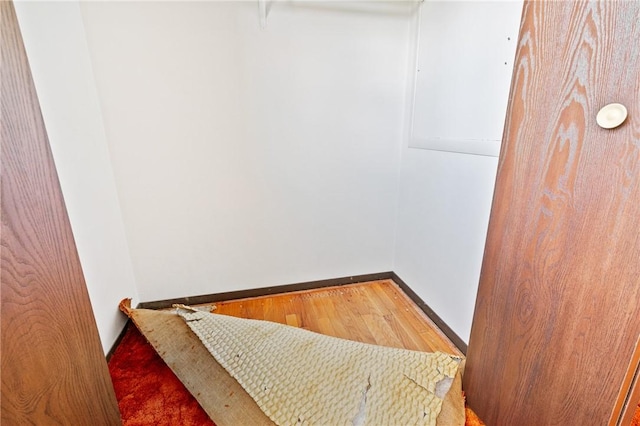 718 Twin Oak Dr, Penn Hills, PA 15235 - bedroom featuring baseboards and wood finished floors