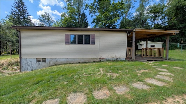 89 Rankin Rd, Wharton Twp, PA 15437 - view of property exterior featuring a yard
