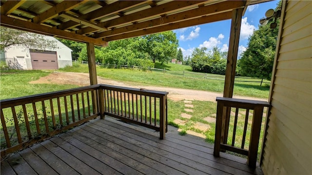 89 Rankin Rd, Wharton Twp, PA 15437 - wooden deck featuring a fenced backyard