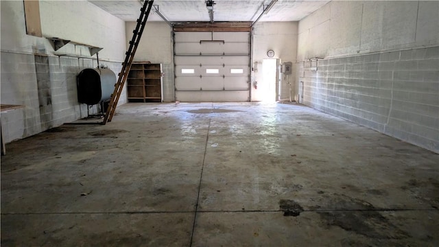 89 Rankin Rd, Wharton Twp, PA 15437 - garage with heating fuel and concrete block wall