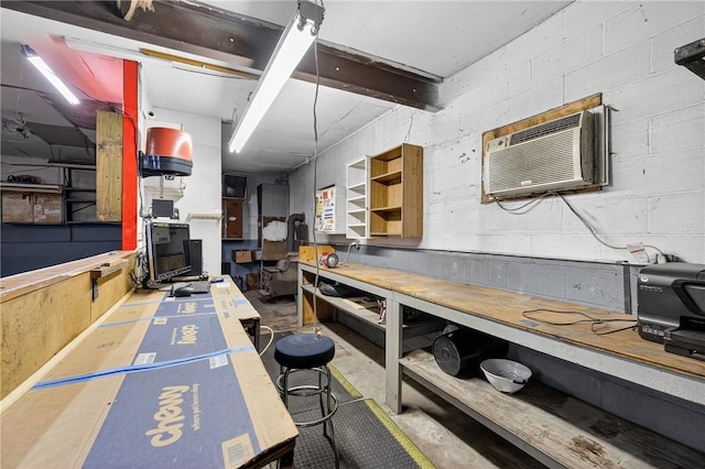 2509 Thomas St, Hempfield Twp, PA 15634 - basement with a wall mounted AC