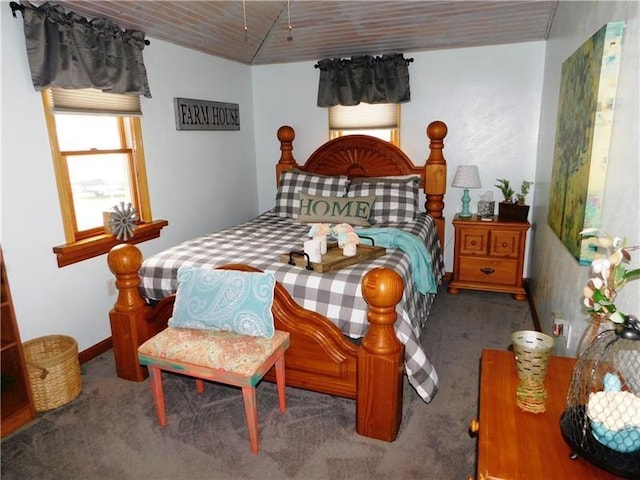 118 Harrison St, Elizabeth Twp/Boro, PA 15037 - carpeted bedroom featuring wood ceiling and vaulted ceiling