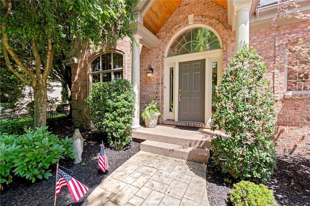 1413 Oak St, Oakmont, PA 15139 - property entrance with brick siding
