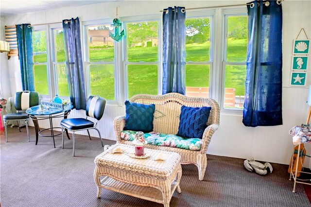 3015 Graham Ave, Windber, PA 15963 - sunroom / solarium featuring carpet floors and french doors
