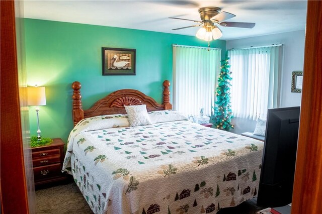 3015 Graham Ave, Windber, PA 15963 - bedroom featuring carpet floors and ceiling fan