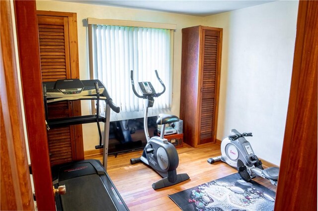 3015 Graham Ave, Windber, PA 15963 - workout room with wood finished floors