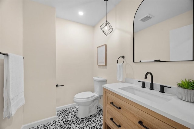 1014 Olga St, Ambridge, PA 15003 - bathroom with vanity and tile patterned flooring