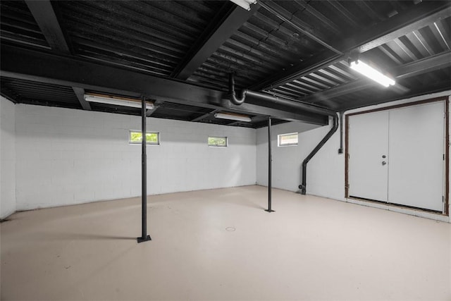 1014 Olga St, Ambridge, PA 15003 - basement featuring concrete block wall