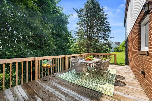 1014 Olga St, Ambridge, PA 15003 - wooden deck with outdoor dining space