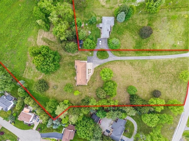 330 Center Grange Rd, Center Twp, PA 15061 - aerial overview of property's location featuring property boundaries highlighted
